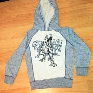 Sonoma Boys dinosaur fleece hoodie Size 7
